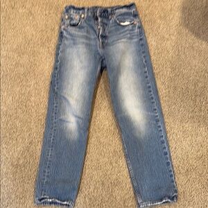GAP Cheeky Straight Highrise Blue Denim Jeans